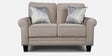 Claire Velvet 2 Seater Sofa in Beige Colour