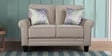 Claire Velvet 2 Seater Sofa in Beige Colour