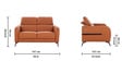 Clarissa Half Leather 2 Seater Sofa in Exotica Harvest Gold colour