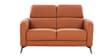 Clarissa Half Leather 2 Seater Sofa in Exotica Harvest Gold colour
