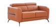 Clarissa Half Leather 2 Seater Sofa in Exotica Harvest Gold colour