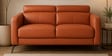 Clarissa Half Leather 2 Seater Sofa in Exotica Harvest Gold colour
