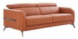 Clarissa Half Leather 3 Seater Sofa in Exotica Harvest Gold colour