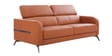 Clarissa Half Leather 3 Seater Sofa in Exotica Harvest Gold colour