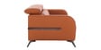 Clarissa Half Leather 3 Seater Sofa in Exotica Harvest Gold colour