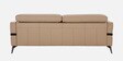Clarissa Half Leather 3 seater Sofa In Oyster Beige Colour With Adjustable Headrest