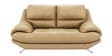 Clarkson Leatherette 2 Seater Sofa in Mushroom Beige Colour