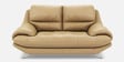 Clarkson Leatherette 2 Seater Sofa in Mushroom Beige Colour