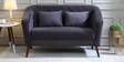 Claro Fabric 2 Seater Sofa in Dark Grey Colour Claro Fabric 2 Seater Sofa in Dark Grey Colour