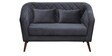 Claro Fabric 2 Seater Sofa in Dark Grey Colour Claro Fabric 2 Seater Sofa in Dark Grey Colour