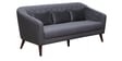 Claro Fabric 3 Seater Sofa in Dark Grey Colour