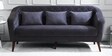 Claro Fabric 3 Seater Sofa in Dark Grey Colour