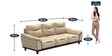 Classy 3+1+1 seater Sofa set in Beige Colour