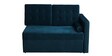 Claven Velvet RHS Pull Out Sofa Cum Bed In Teal Blue Colour With Storage