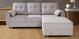 Clement 5 Seater LHS Sectional Sofa in Grey Colour