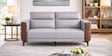 Clinton 2 Seater Fabric Sofa In Grey & Brown Dual Color