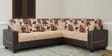 Cloud Fabric 3+2 Seater Corner Sofa in Brown Color