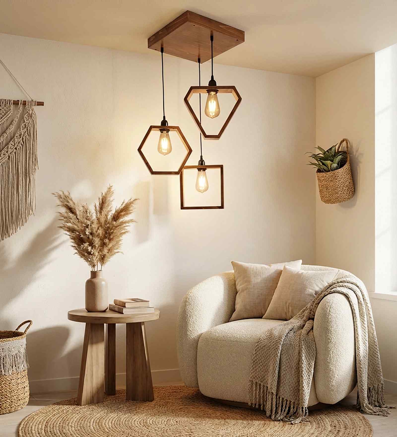 Clark Brown Cluster Hanging Lamp