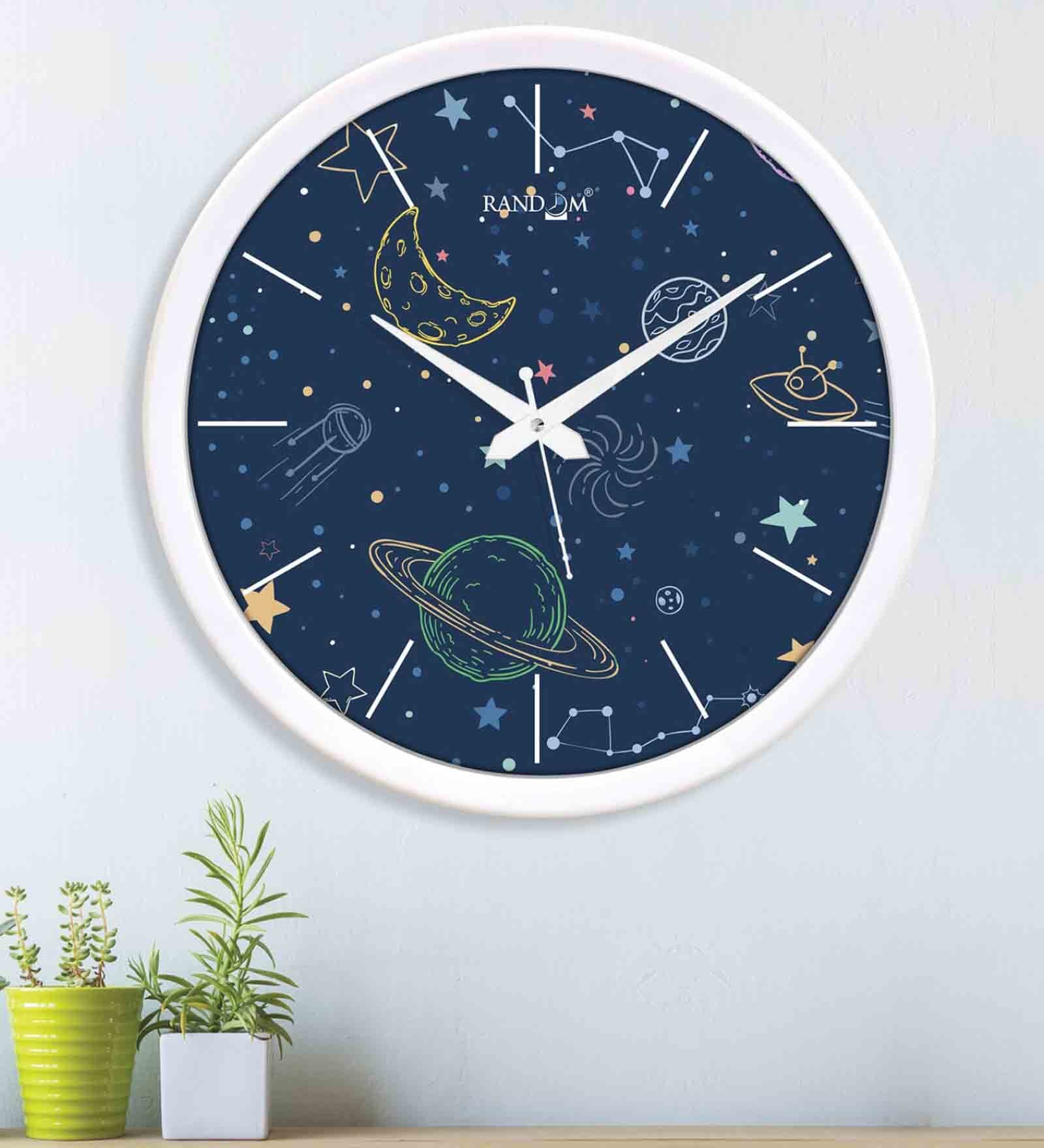 Classic & Modern Multicolour Plastic Wall Clock