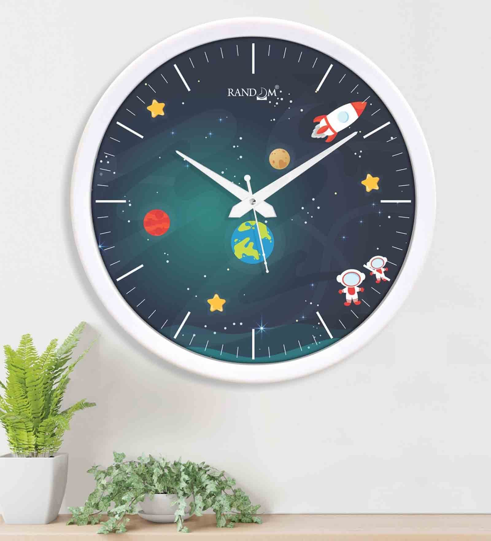 Classic & Modern Multicolour Plastic Wall Clock