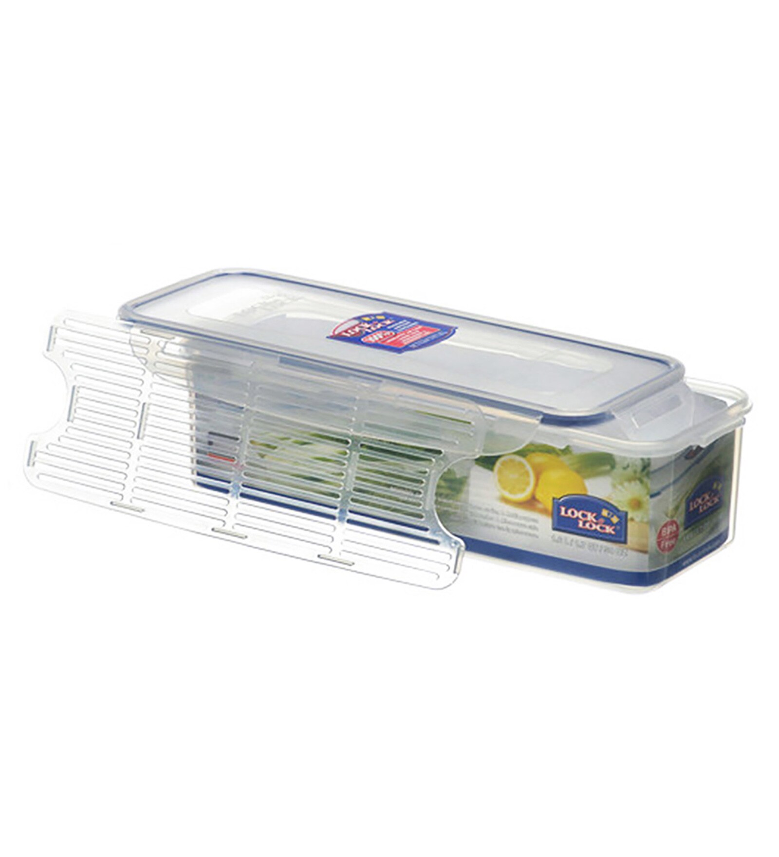 Classic 1.6 Litres Transparent Plastic Airtight Food Storage Container With Leak Proof Lid