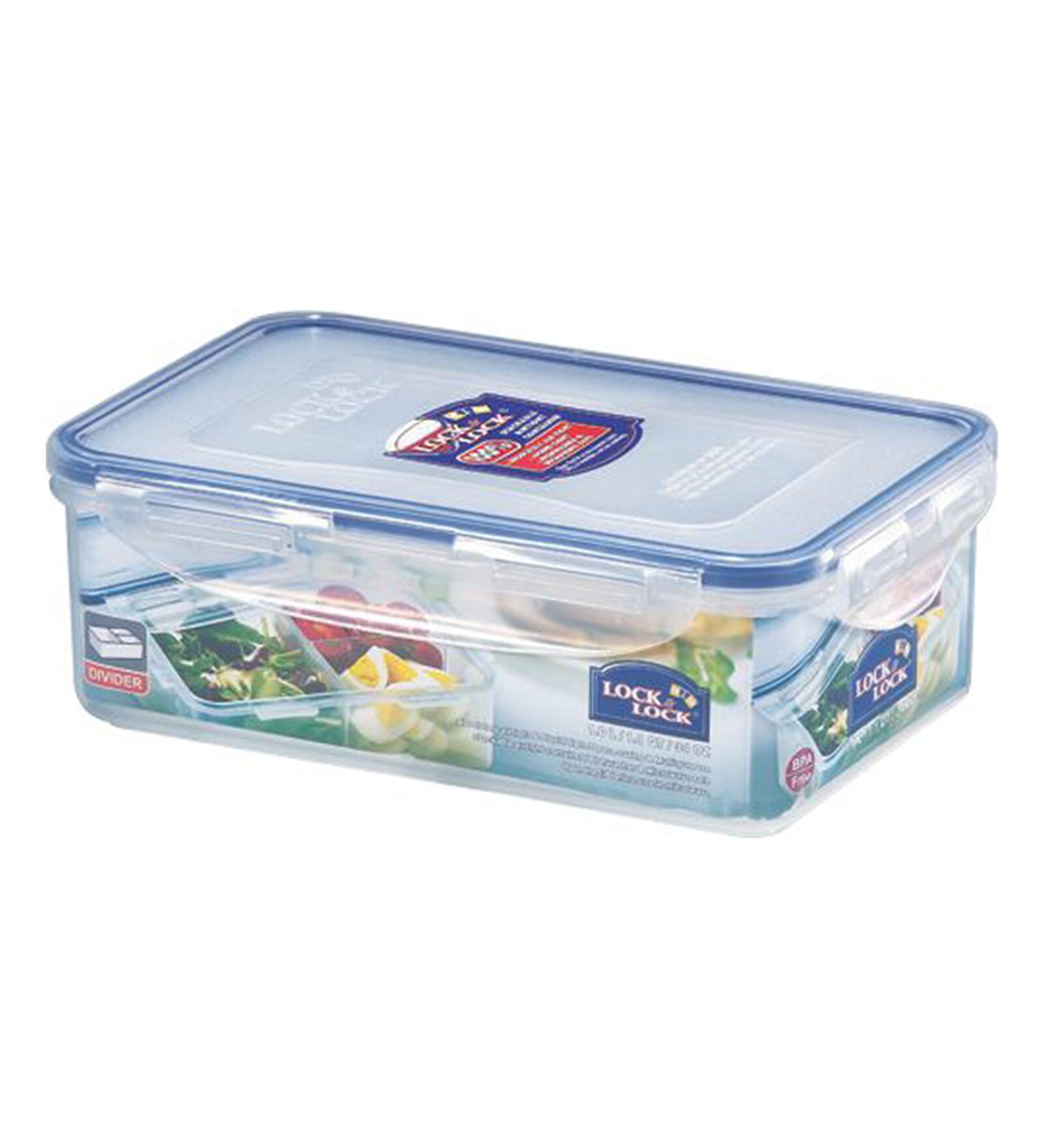 Classic 1 Litre Transparent Plastic Airtight Food Storage Container With Leak Proof Lid