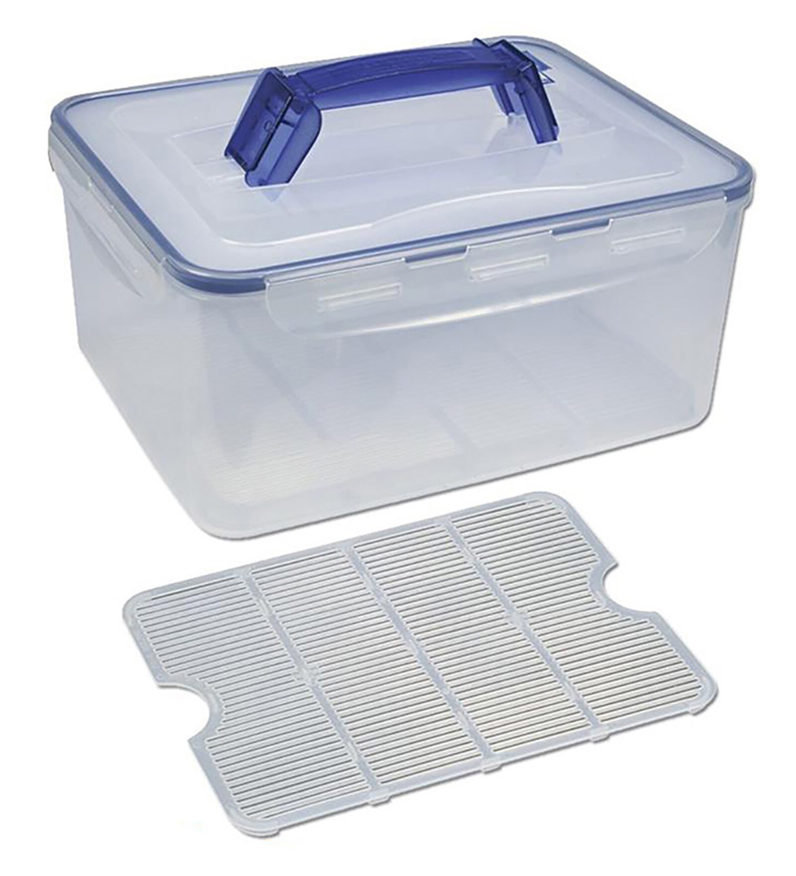 Classic 6.5 Litres Transparent Plastic Food Storage Container With Leak Proof Lid