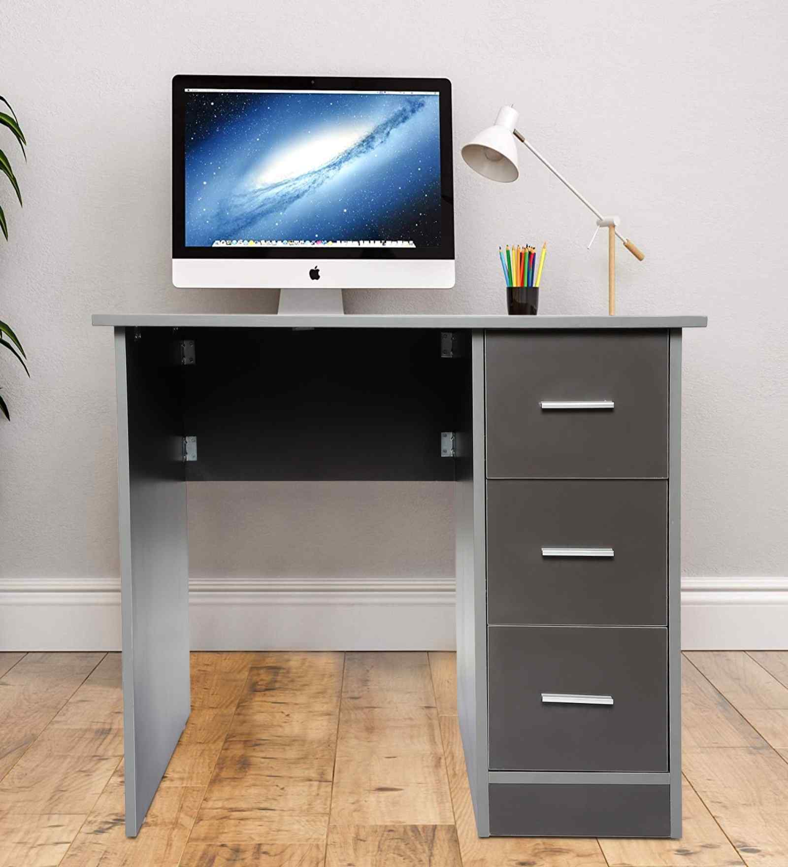 Classic Ash Grey Colour Workstation Desk