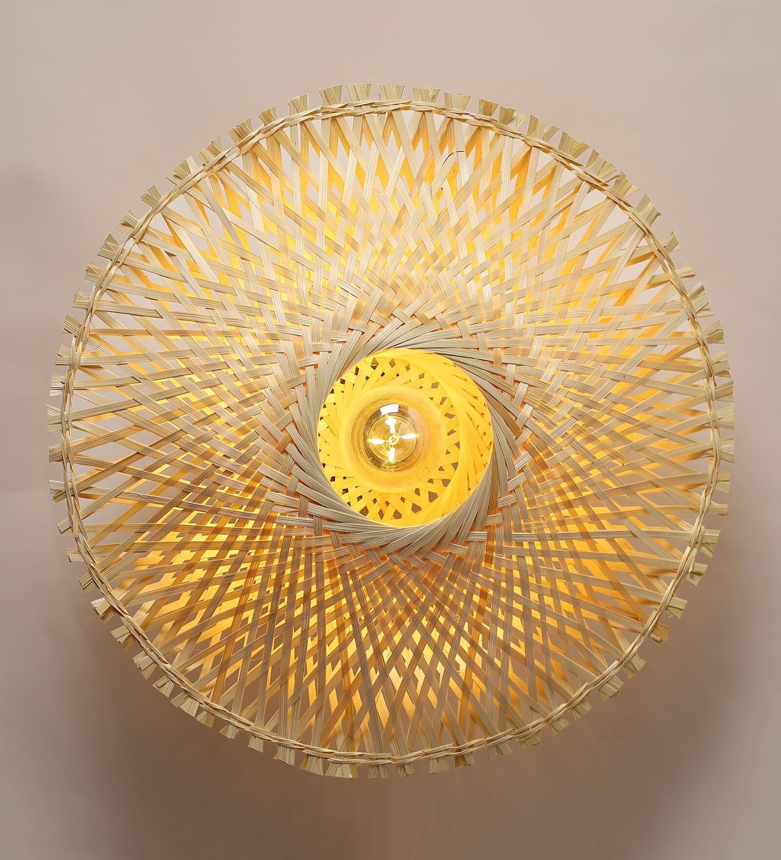 Classic Bamboo Wall Light in Off White Colour Classic Bamboo Wall Light in Off White Colour