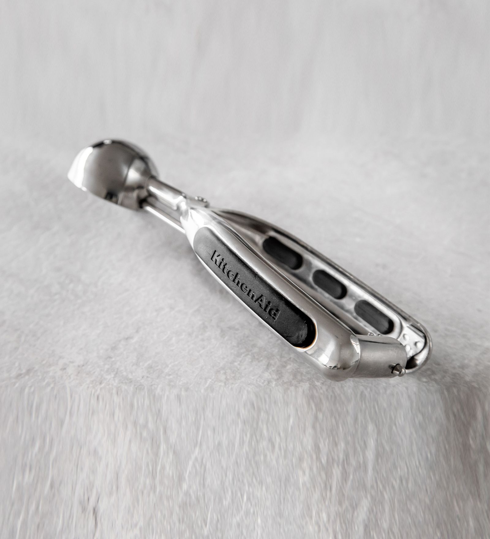 Classic Black Stainless Steel Ice Cream Scoop