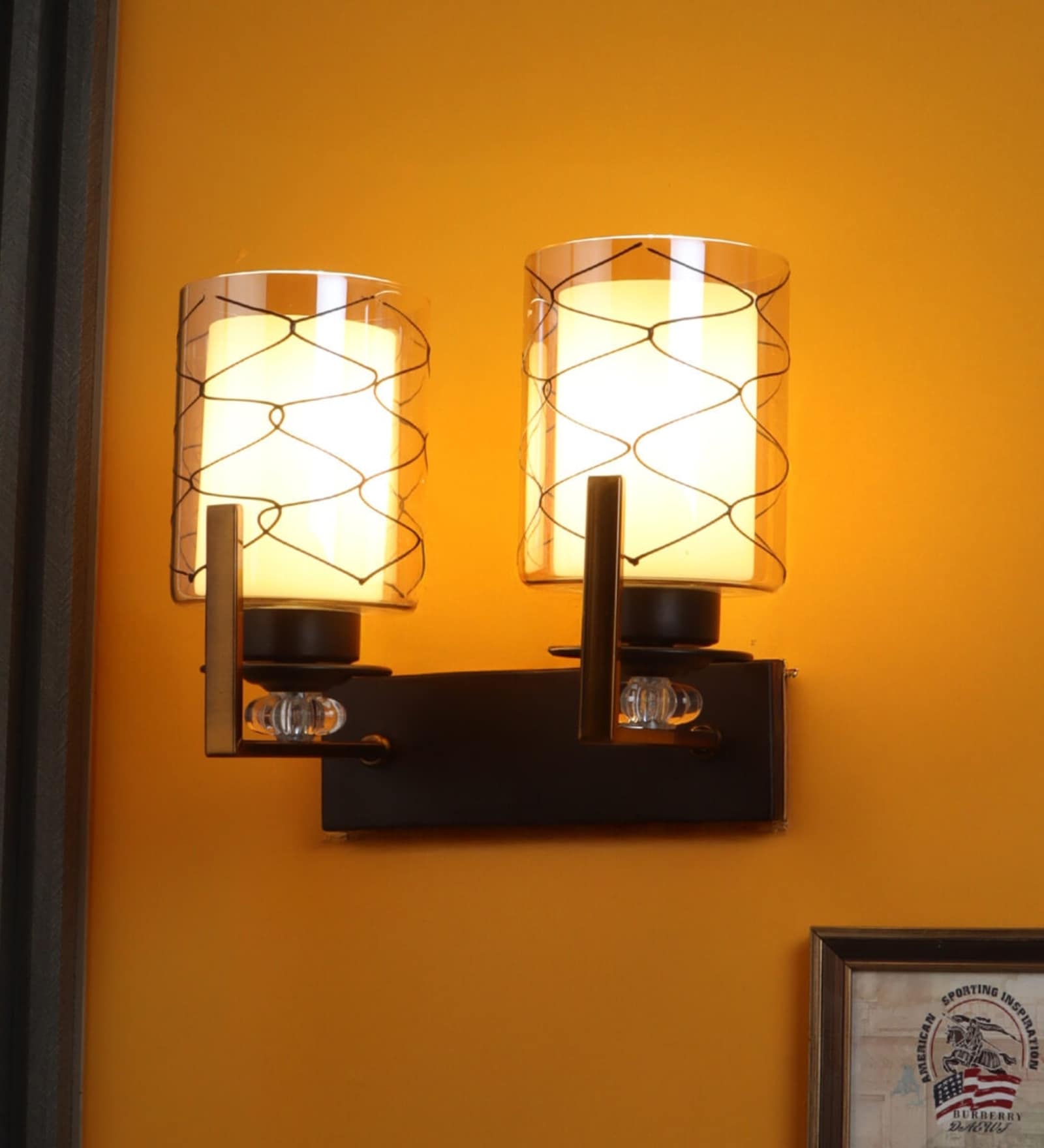 Classic Brown & Mild Steel Wall Light