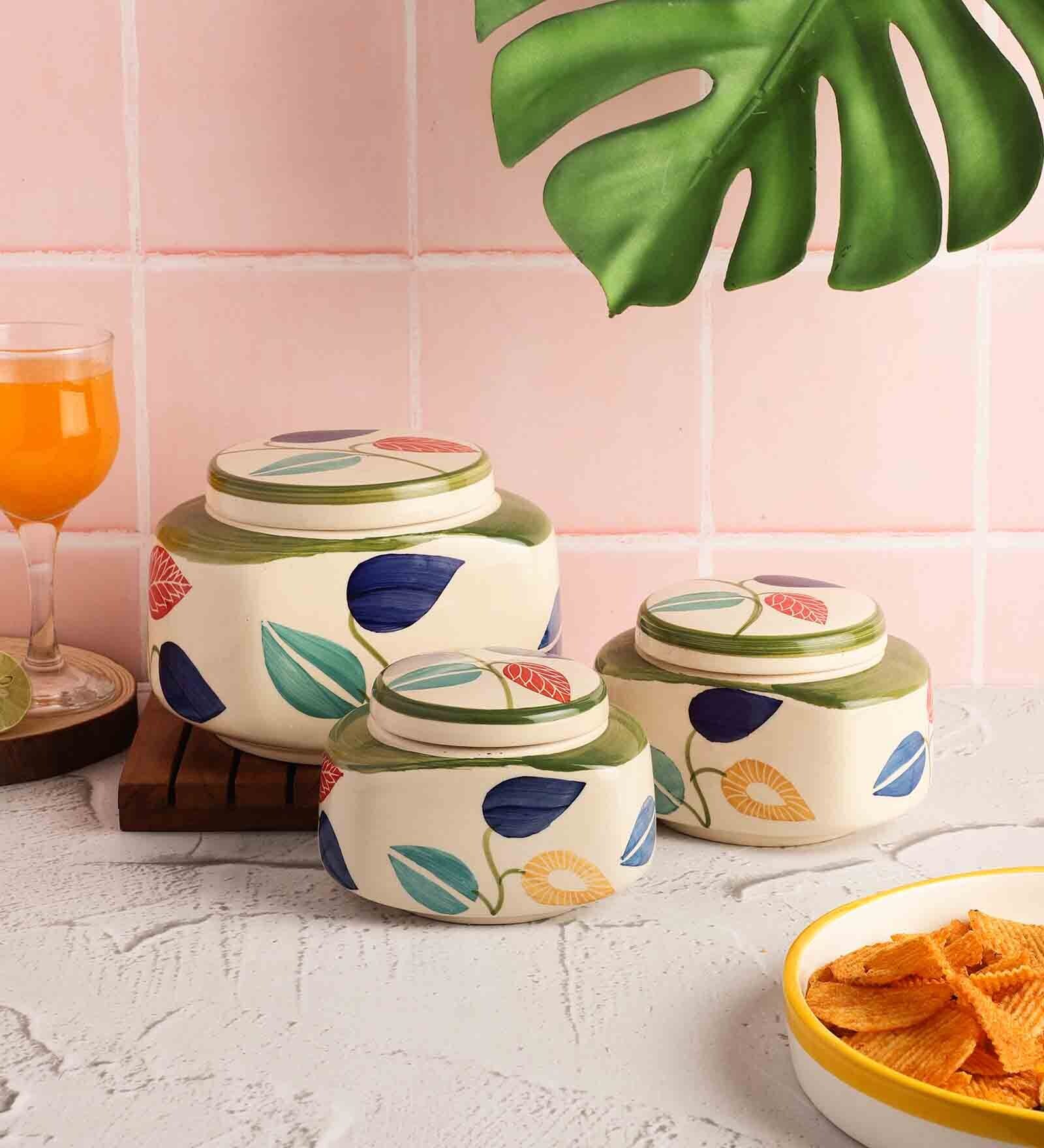 Buy Classic Ceramic Jar Container (Set of 3) by CDI at 36 OFF by Cdi