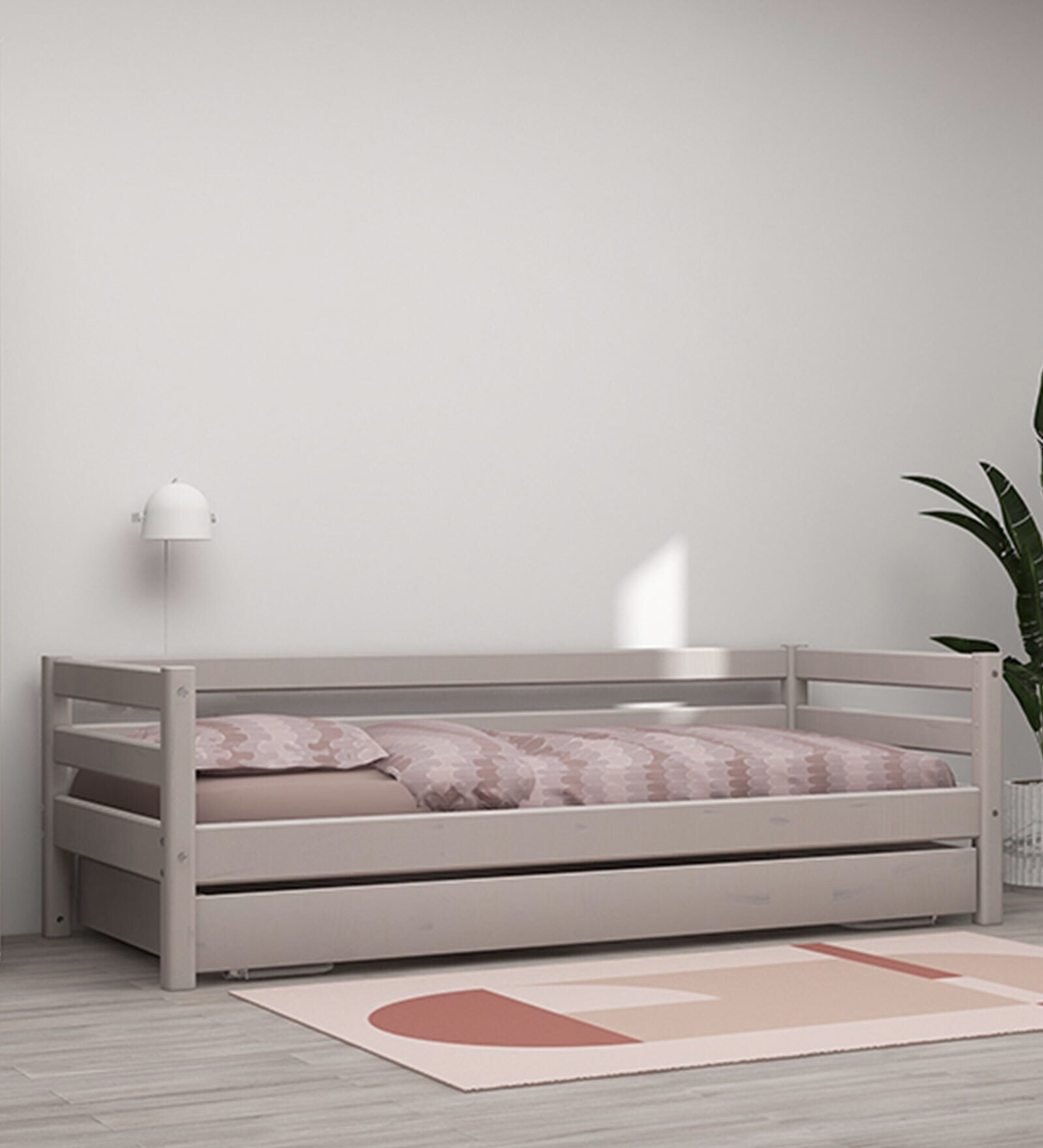 Buy Classic Solid Wood Kids Bed in Grey Colour at 100 OFF by Flexa Pepperfry