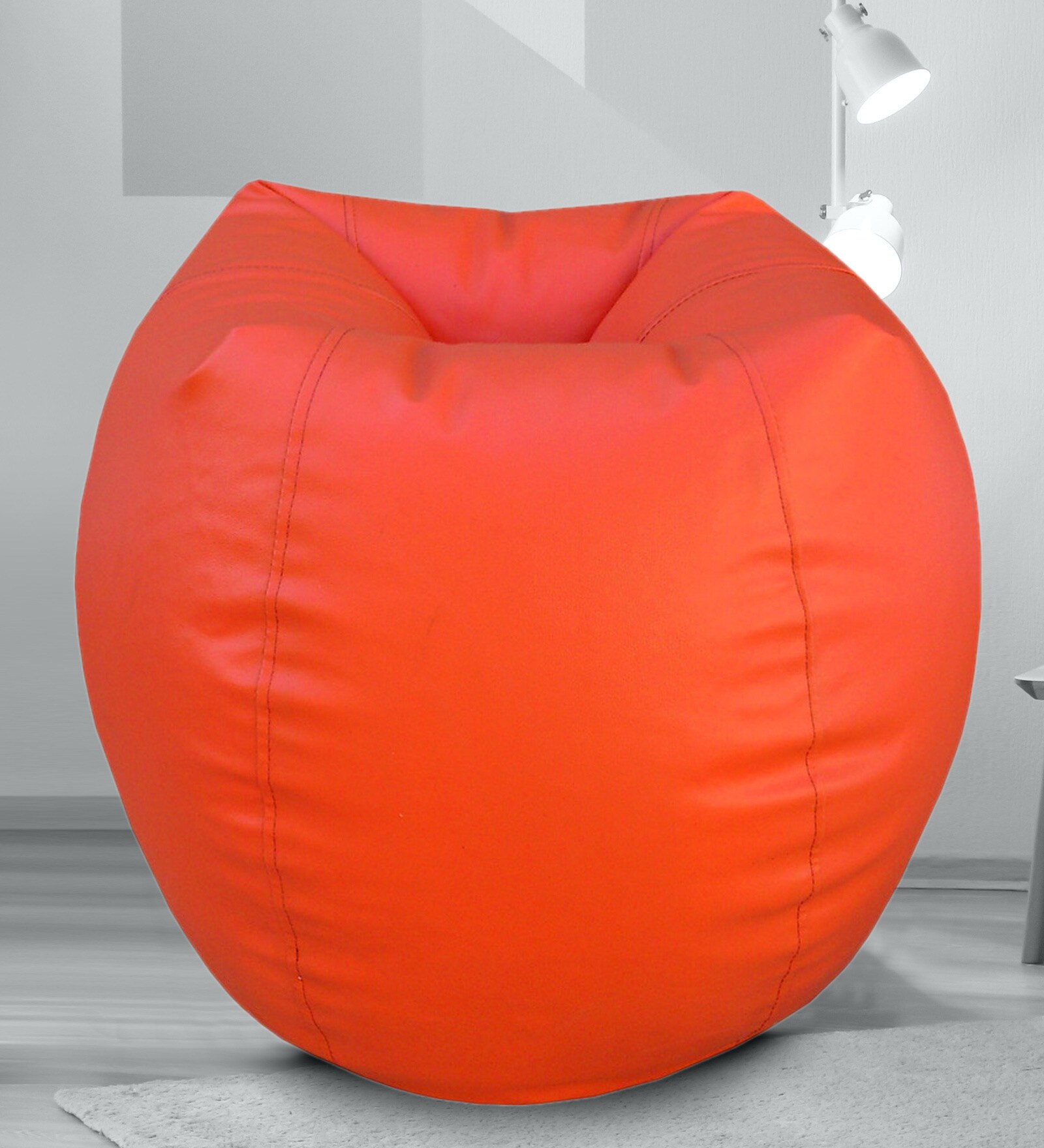Buy Classic XXXL Bean Bag with Beans in Orange Colour at 33 OFF by