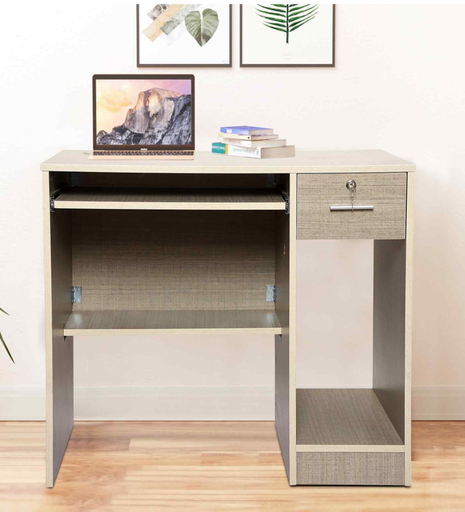 Classic Maple Brown Colour Workstation Desk