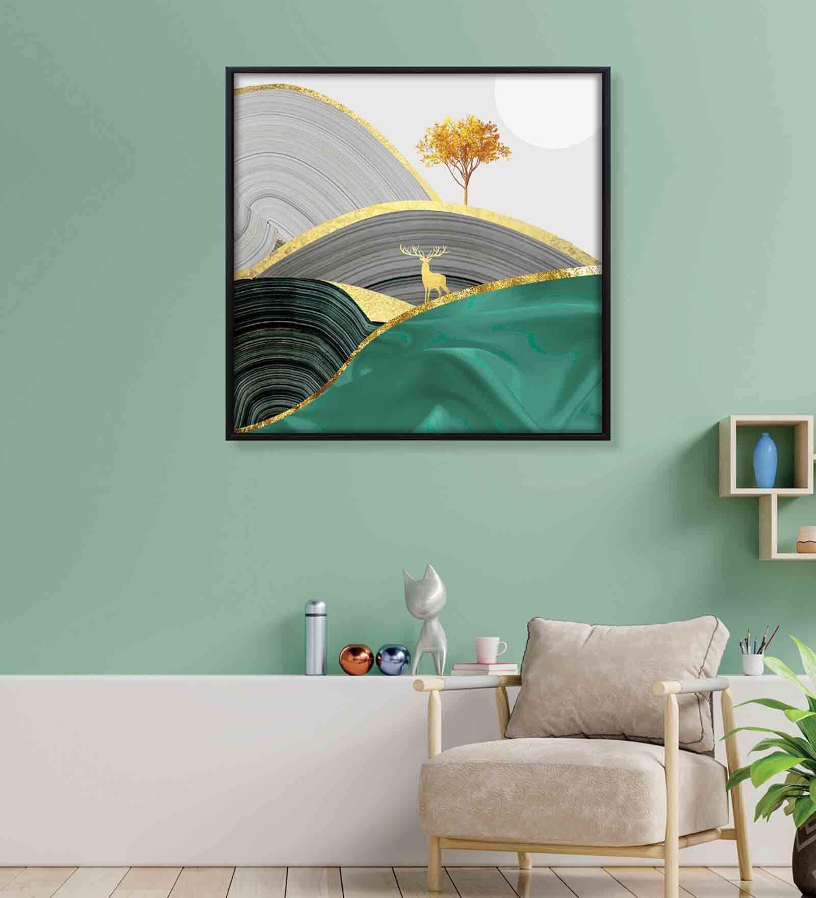 Classic Multicolour Canvas Framed Wall Painting