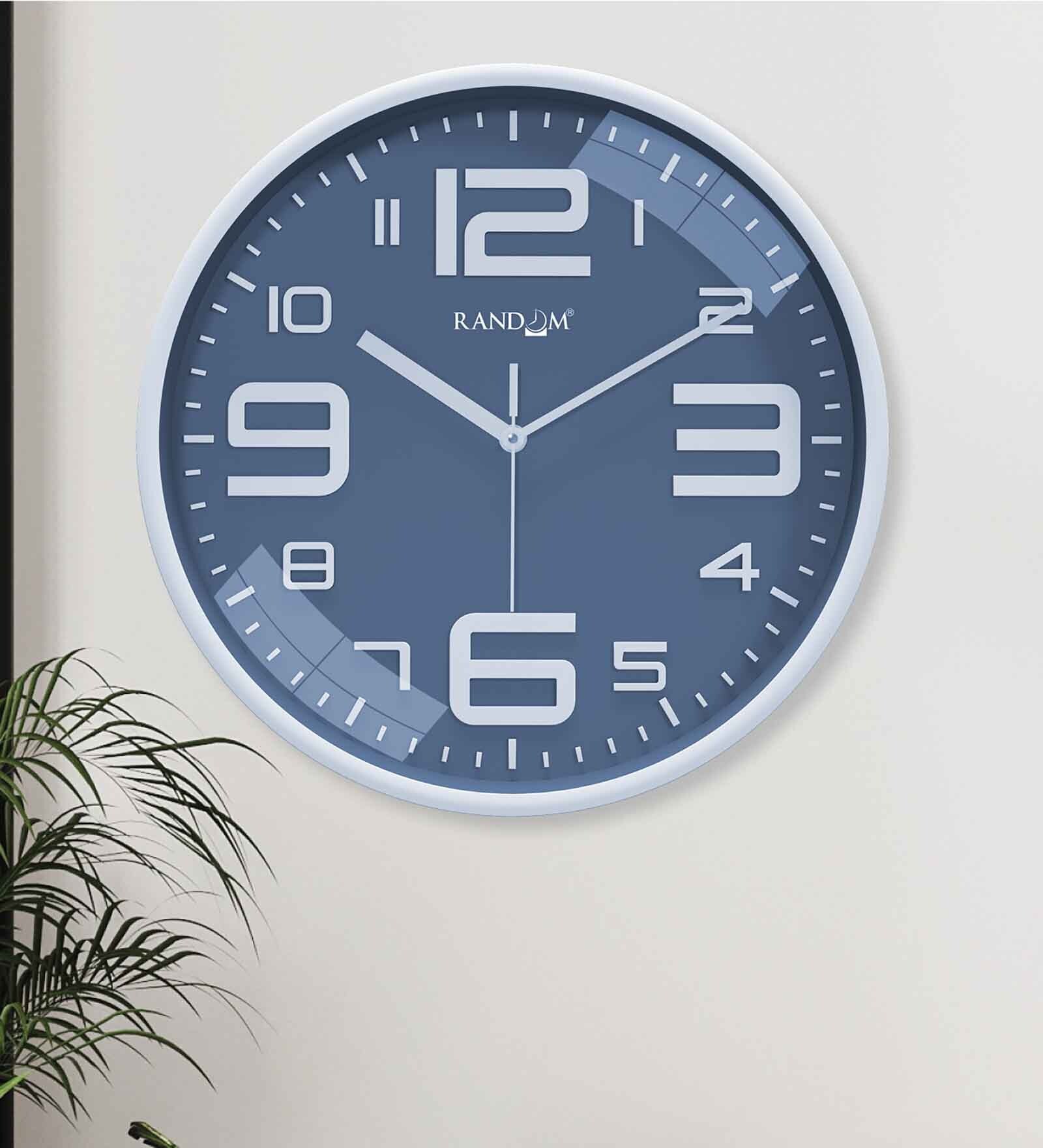 Classic Multicolour Plastic Plastic Wall Clock