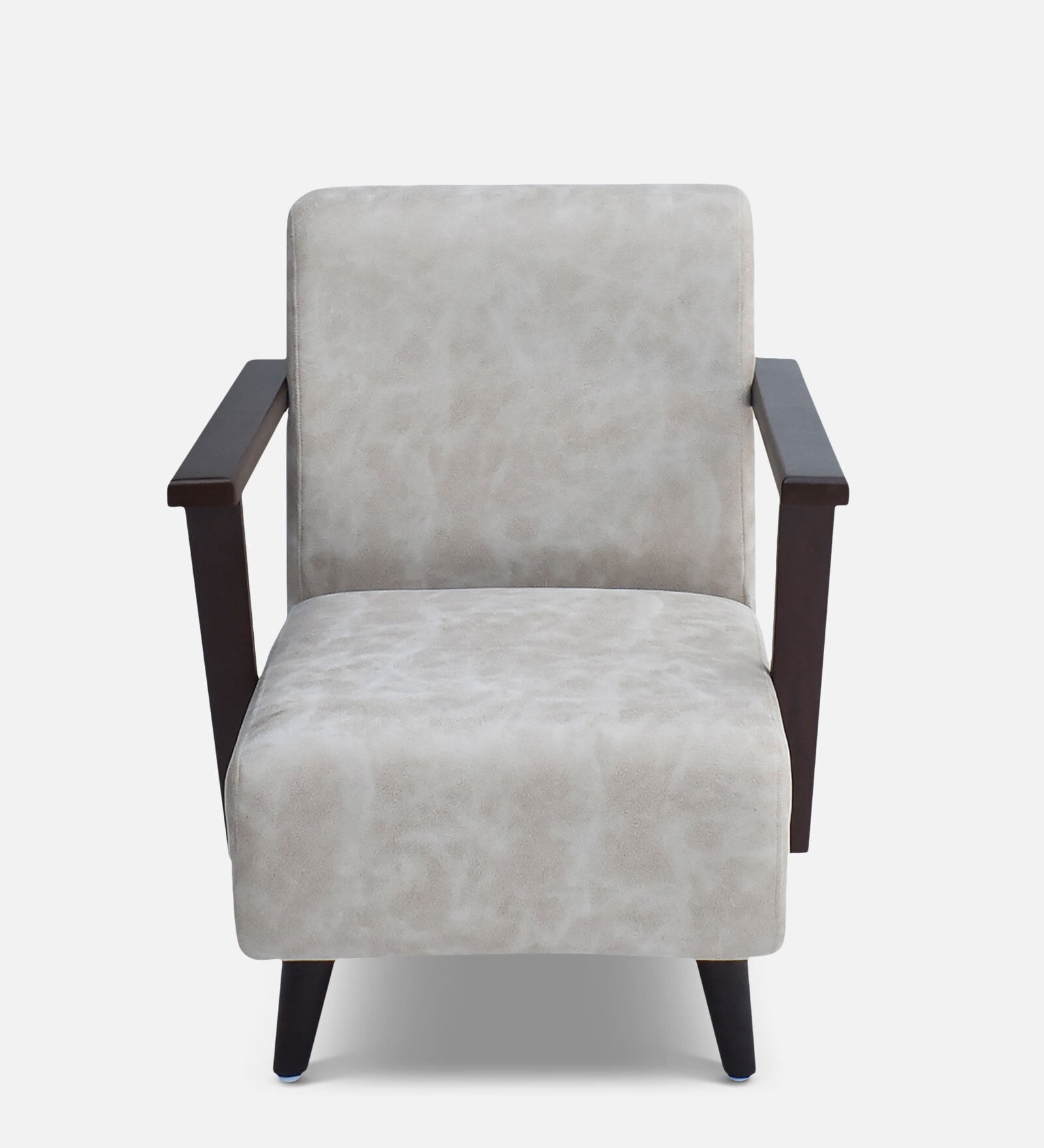 Buy Classic One Seater Sofa in Beige Colour by ARRA Online Mid