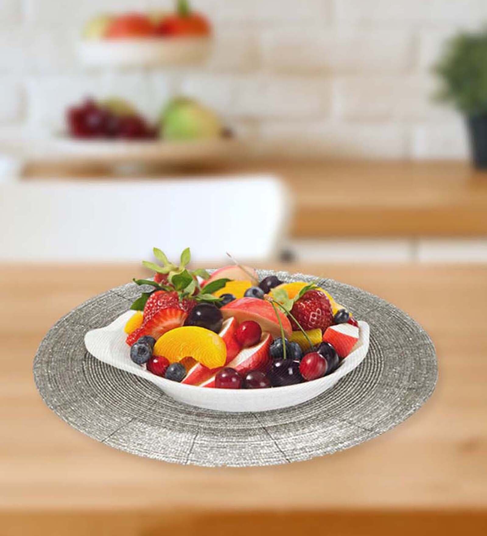 Buy Classic Silver Bead Placemat by home Online Placemats Table