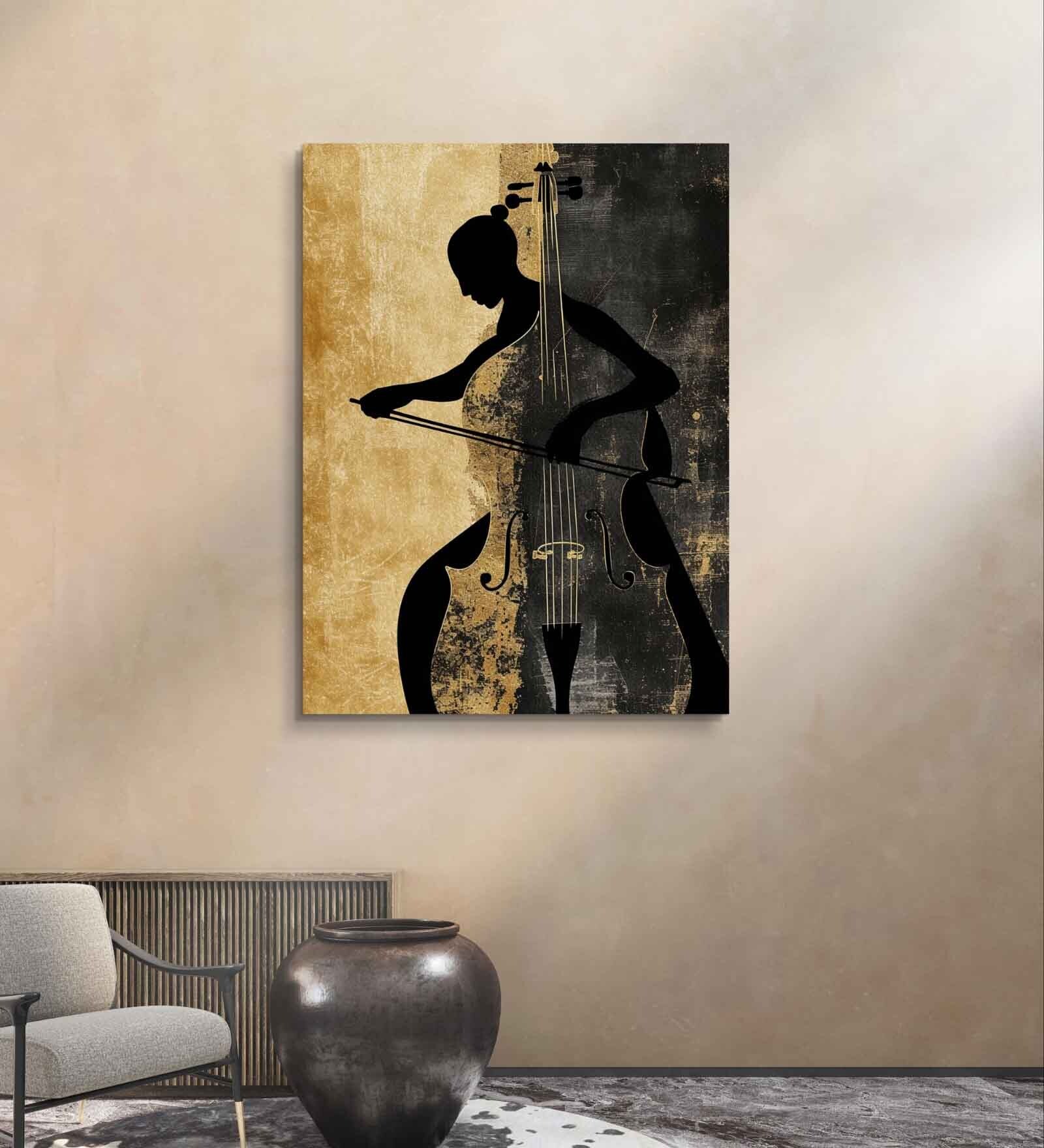 Classic Strings 005 20inx16in Gallery Wrap Canvas Painting