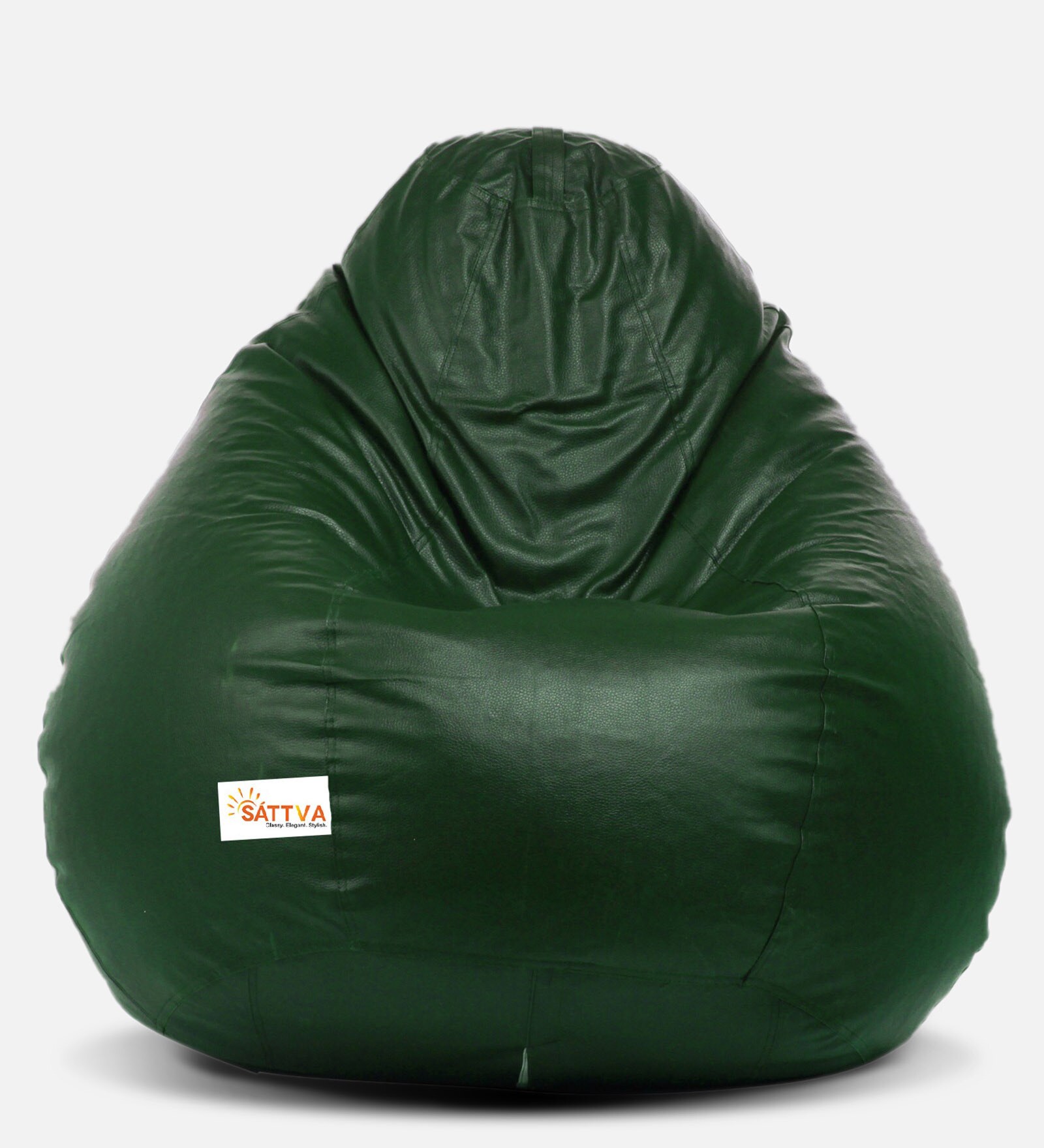 Buy Classic XXL Bean Bag with Beans in Dark Green Colour at 22 OFF by Sattva Pepperfry