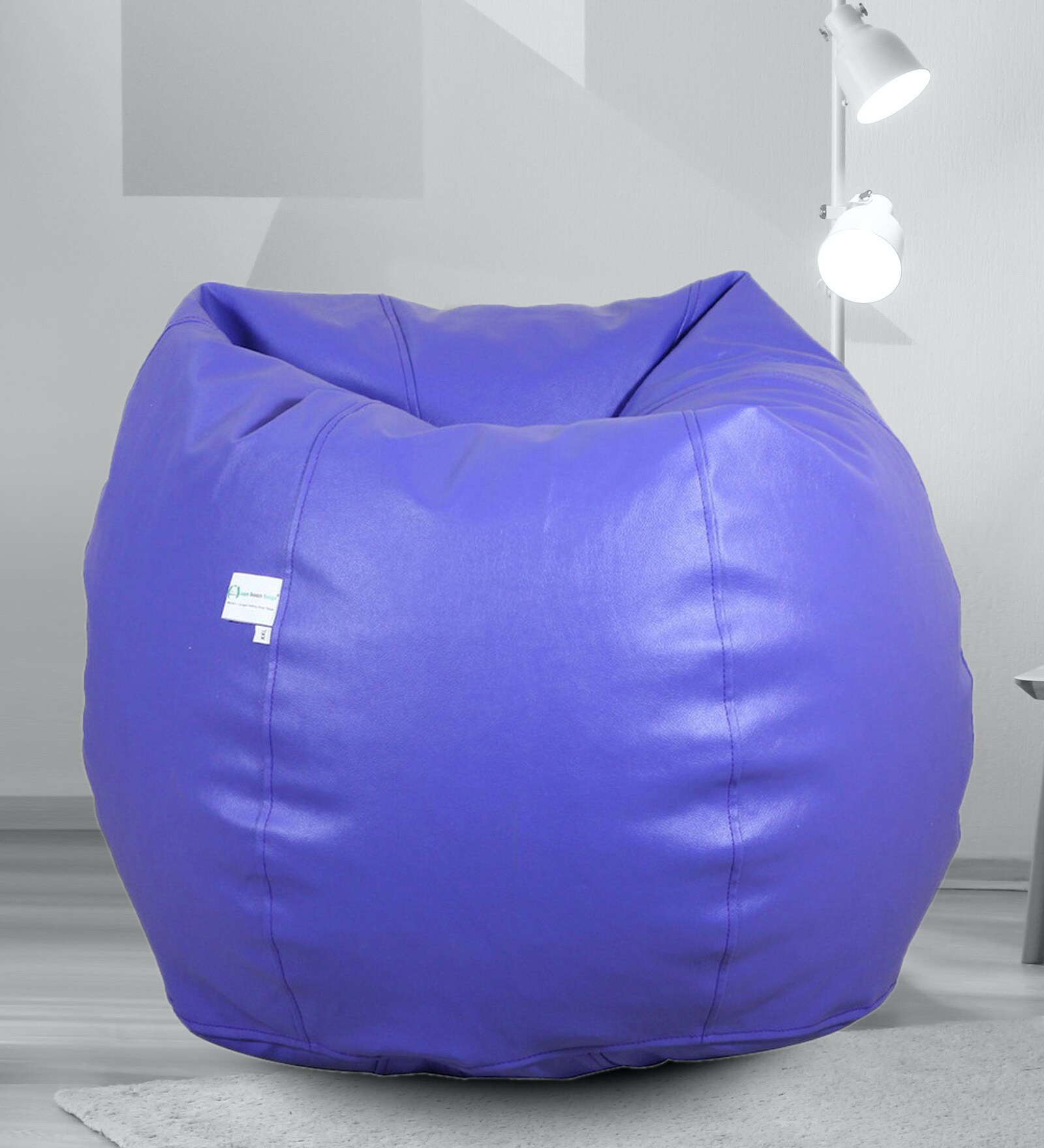 Classic XXXL Bean Bag with Beans in Blue Colour