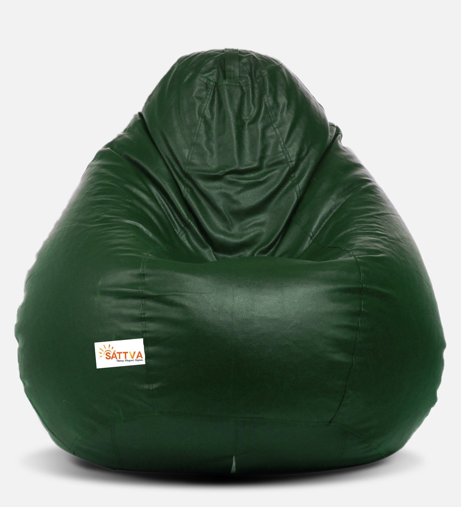 Classic XXXL Bean Bag with Beans in Dark Green Colour