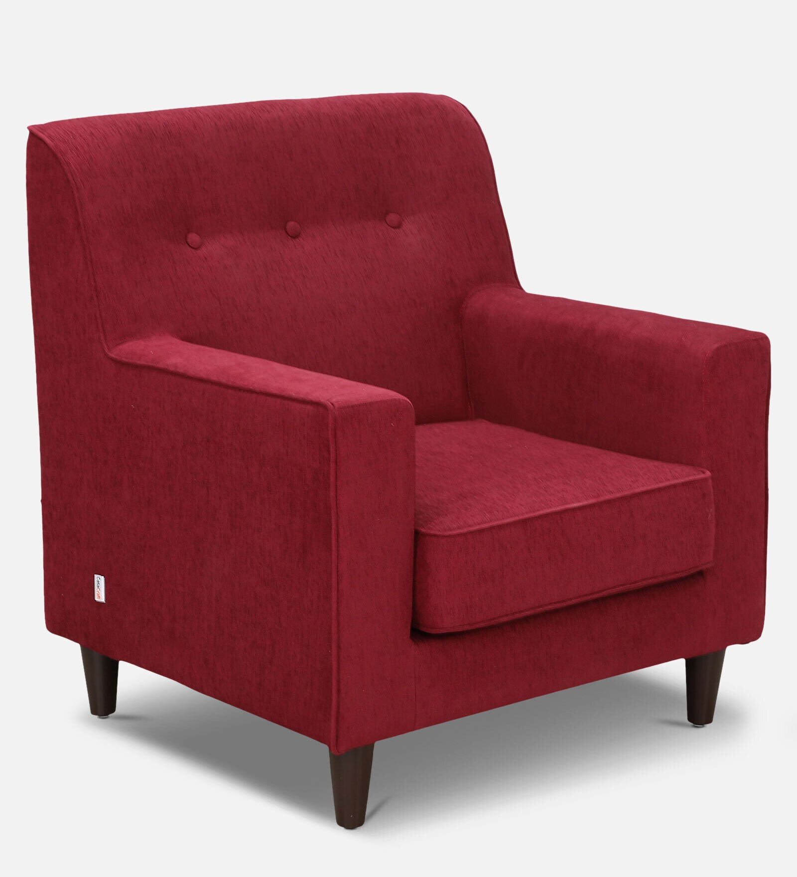 Buy Claudia Lounge Chair In Red Colour CasaCraft at 2 OFF by