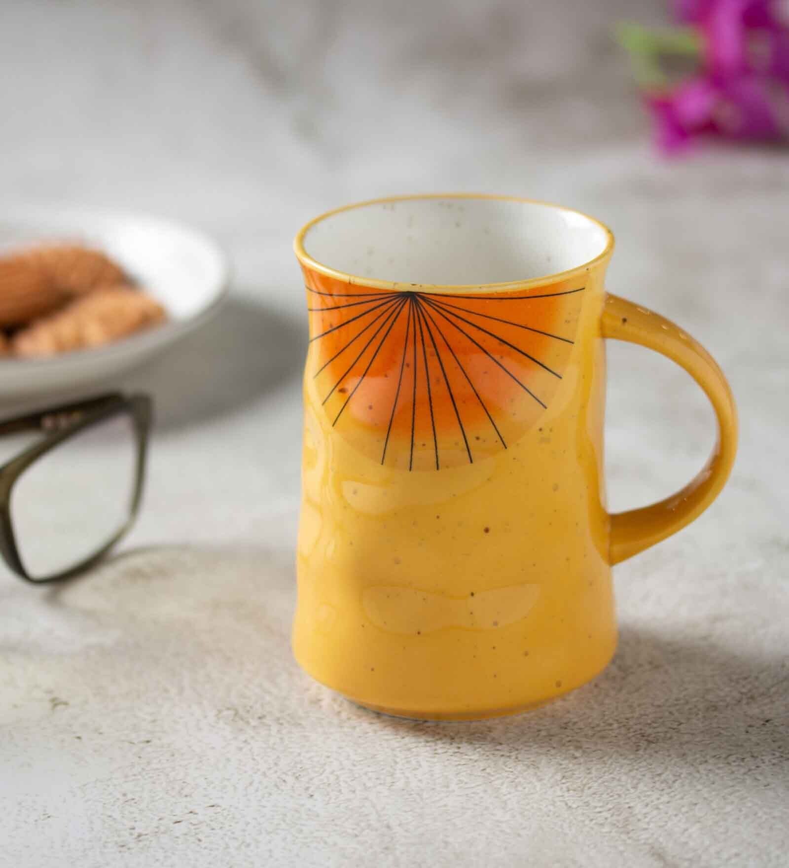 Clay Craft Fine Ceramic Dimple Milk Mug 2 Piece (DP1) 