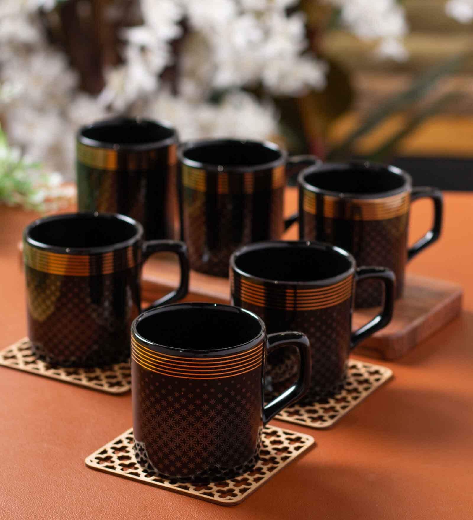 Clay Craft Fine Ceramic Director Tea/Coffee Cup Set Of 6