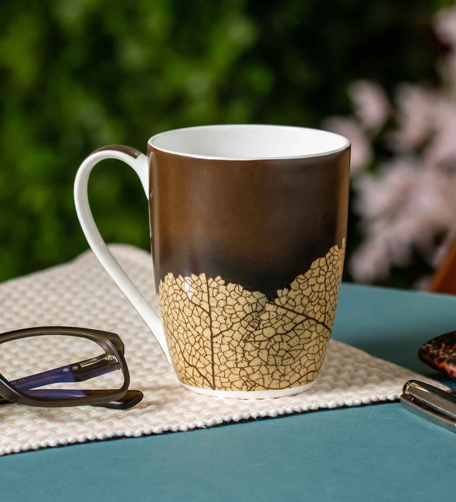 Clay Craft Fine Ceramic Oxford Nature Milk Mug 2 Piece (342) -300 ml
