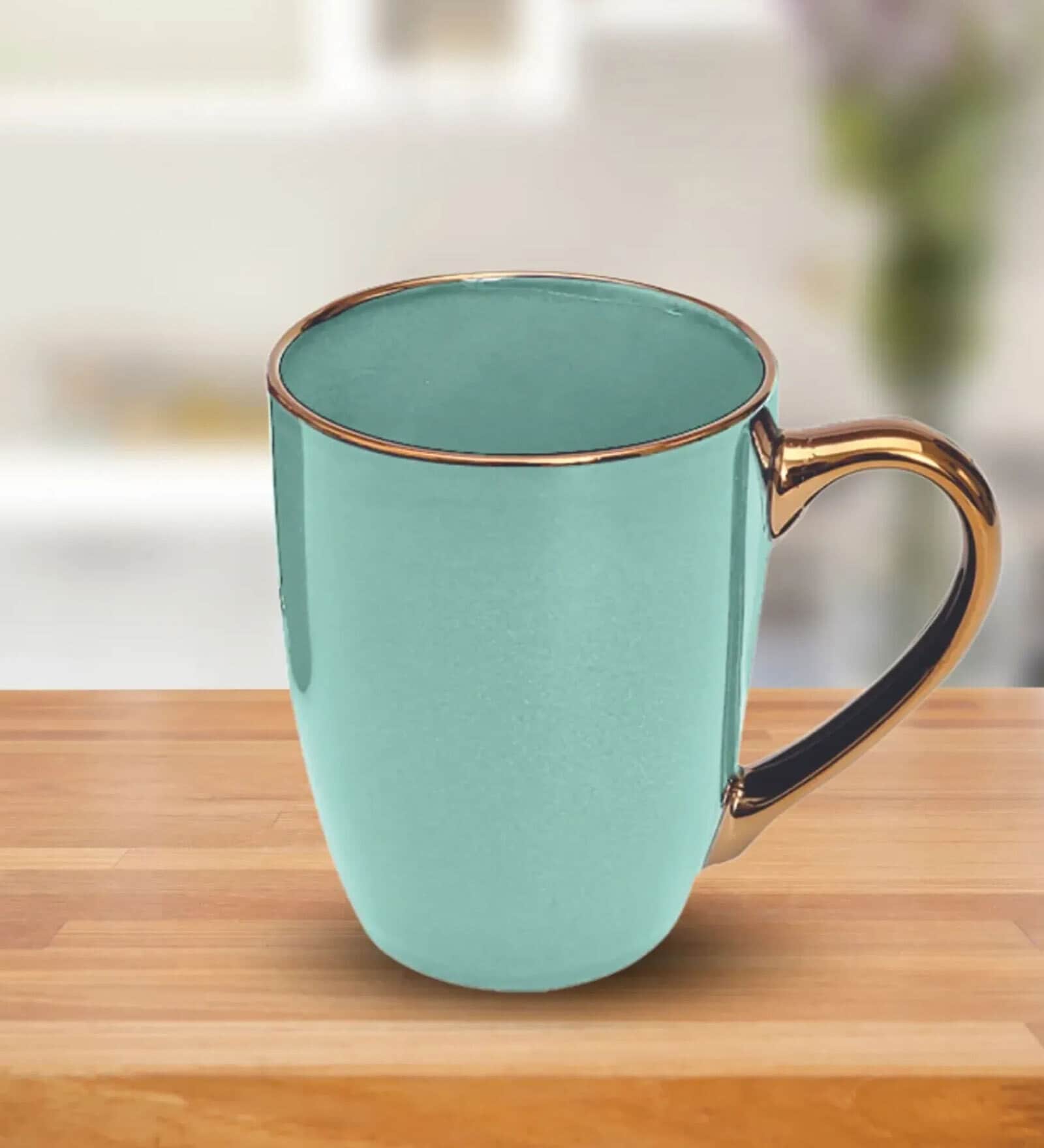 Clay Craft Fine Ceramic Ruby Em Green Milk Mug 2 Piece -315 ml
