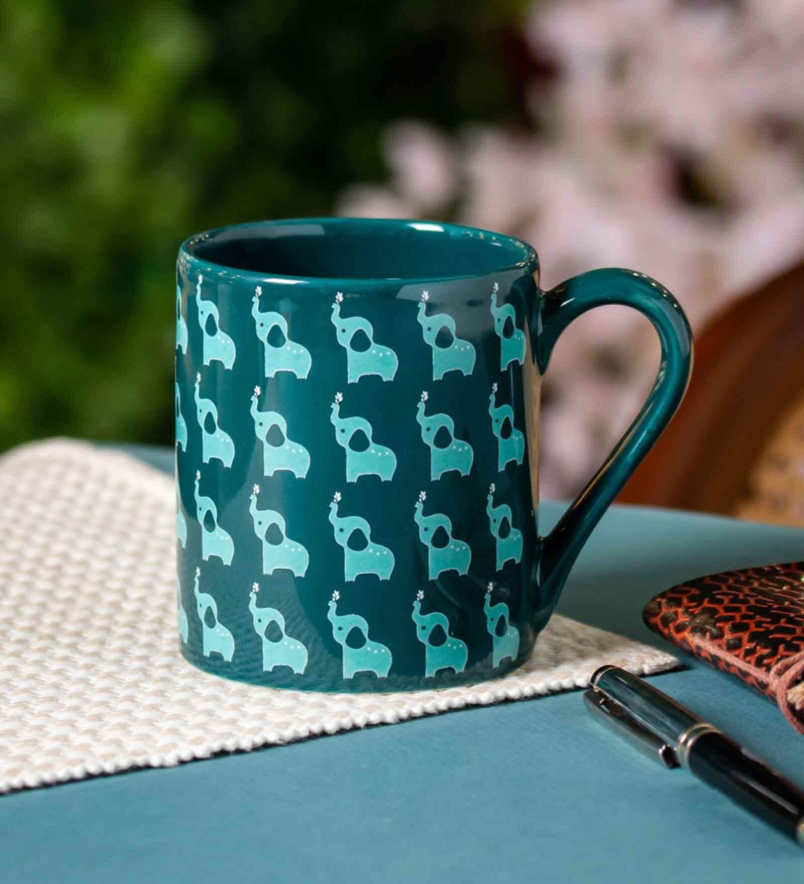Clay Craft Fine Ceramic Swing Pebble Milk Mug 2 Piece -350 ml (322)