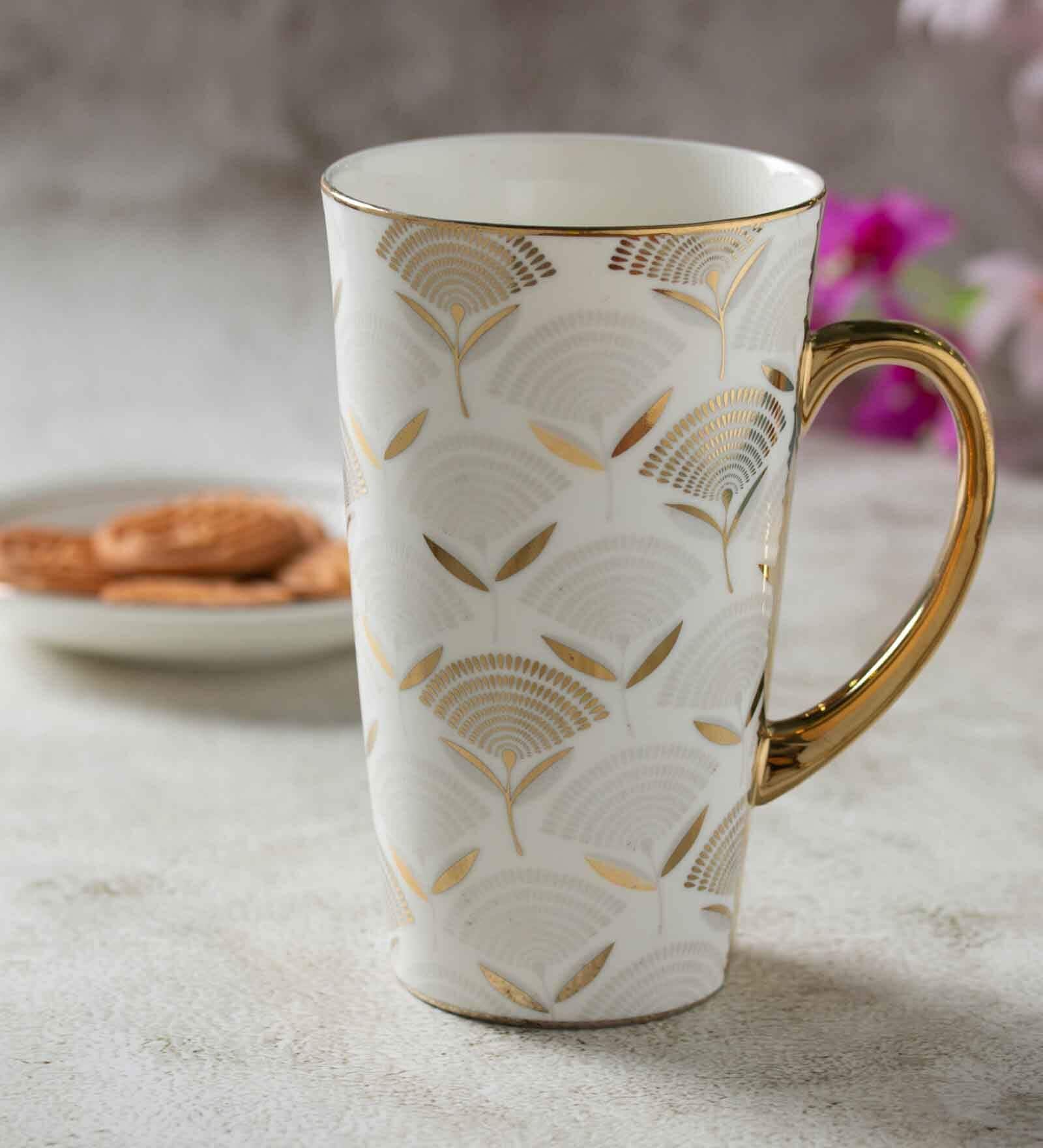 Clay Craft Fine Ceramic Tall Ebony Milk Mug 1 Piece -600 ml (E615)